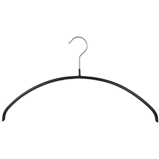 MAWA Economic 40/P Oberteilbügel, 10er-Pack Kleiderbügel, Metall, schwarz, 40 x 1.5 cm, 10-Einheiten
