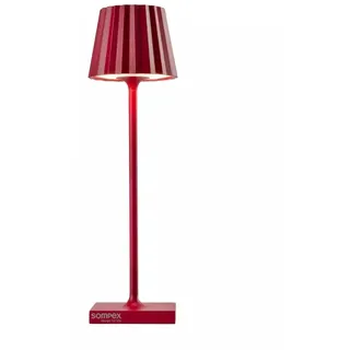 SOMPEX Dekoleuchte Aluminium 21,0 cm Akku dimmbar rot