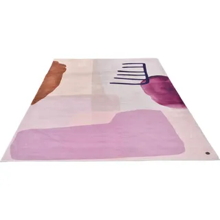 Tom Tailor Shapes - TWO Webteppich 160 x 230 cm Lila/Rosa/Mehrfarbig
