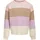 STRIPE PULLOVER Mädchen Gr 122/128 rosa sepia rose Strick Obermaterial 50 Viskose 27 Nylon 23 Polyester gestreift mehrfarbig Basic hüftlang Rundhals Strickbündchen Strickpullover