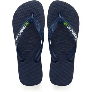 havaianas Brasil Logo Blau 37