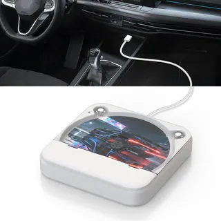 MONODEAL Externer CD Player für Auto, Plug-and-Play Auto CD-Player mit USB/AUX Anschluss, Universeller USB CD Laufwerk für Fahrzeug, Laptop, Fernseher, für Navigation mit Android 4.4 und höher