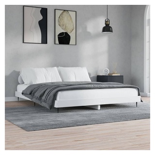 furnicato Bett Bettgestell Weiß 140x200 cm Holzwerkstoff weiß
