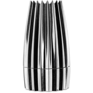 Alessi Grind Wal03 - Graspfeffer und Designgewürze, in Gussaluminium, Poliert, 7,50 x 7,50 x 14,20 cm, Stahl
