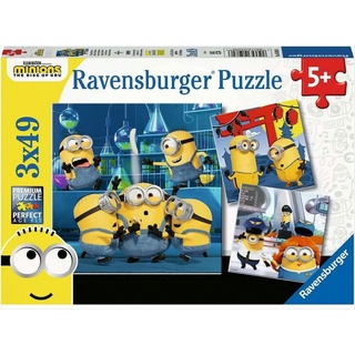 Ravensburger Puzzle Ravensburger - Witzige Minions, 3 x 49 Teile, Puzzleteile