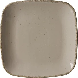 Ritzenhoff & Breker Dessertteller 22cm CASA eckig braun - B/H/T ca. 23.00x3.00x23.00