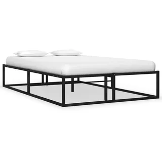 vidaXL Bettgestell 120 x 200 cm Schwarz