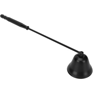 Kerzendochtlöscher, Dochtflammenlöscher aus Edelstahl, Schwarzes Vintage-Kerzenlöscher-Zubehör mit Langem Griff für Kerzenliebhaber (Schwarz)