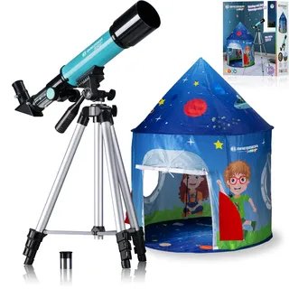 Bresser Linsenteleskop 50/360 mit Zelt Bresser Junior
