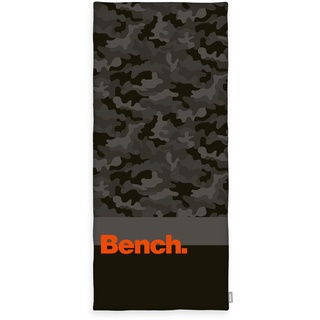 Bench Strand- und Saunatuch, Nature Inspired, 80x180 cm, 100 % Baumwolle, Velours, Mit Aufhänger, Farbe: Grau Tarnmuster, Art.Nr.: 6112608537