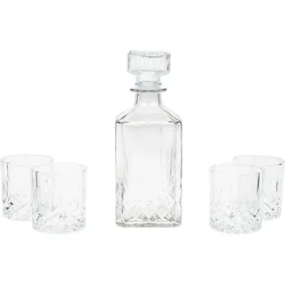 Natura Punto Whisky-Karaffe aus Glas, Serviergefässe, Transparent