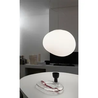 Pendelleuchte Foscarini, dimmbar, Weiß, für Esszimmer, Glas - 40 - 47