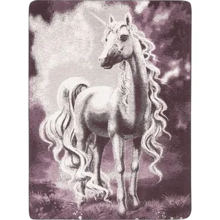 Biederlack Animal Love Magical Kuscheldecke 150 x 200 cm Beige/Lila