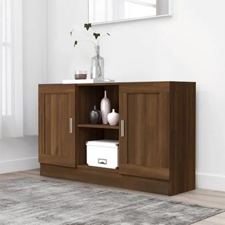 vidaXL Sideboard Braun Eichen-Optik 120x30,5x70 cm Holzwerkstoff