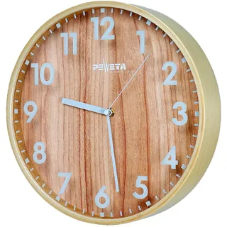 Peweta Funkwanduhr 30 cm 30,0 braun