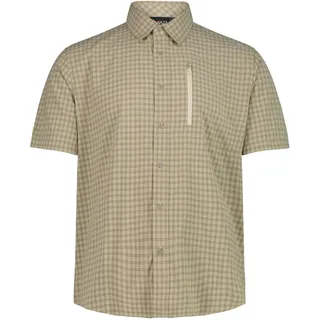 CMP Kurzarmhemd kariert Beige 60