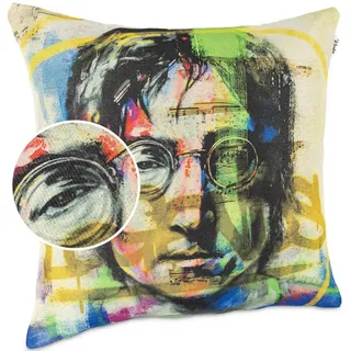 kisska Kissenbezug John Lennon 40 x 40 cm Bunt