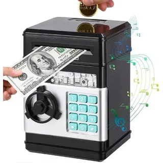 SinLaw Spardose Elektronische Kassenkasten-Safe, digitale Bank-Kassenkasten der Kinder, (1-tlg), Automatische Geldrolle, Passwortschutz, Sparfunktion