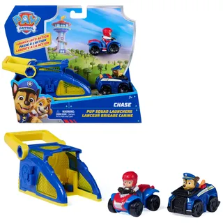 Paw Patrol Pup Squad Launcher mit Chase und Ryder Fahrzeugen