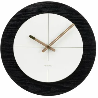 ONZENO Wanduhr 40,0 cm 0,78 schwarz/weiß