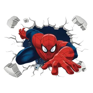 Aufkleber Spiderman Kinderzimmer Spiderman 3D-Effekt Spider-Man Ultimate Wandtattoo Wandsticker Spiderman Wandaufkleber Spiderman