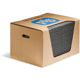 New Pig Absorptionsmatte Pig Universal Matte, Light 200 Matten Abmessung 38 cm x 51 cm, Absorbiert 83,6 L je Karton