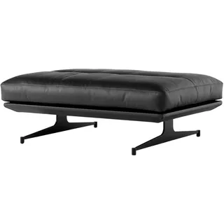 &Tradition Inland AV32 Pouf, schwarz / noble aniline leder schwarz