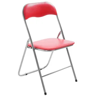 CLP 2er Set Klappstuhl Felix rot/silber