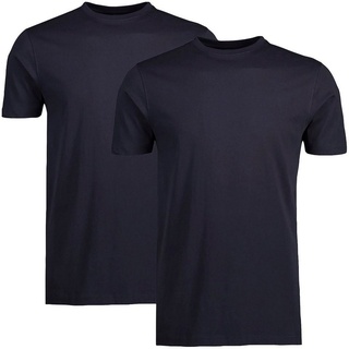 LERROS T-Shirt (Packung, 2-tlg) in klassischer Optik blau