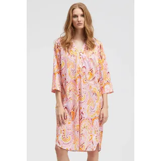 Sommerkleid SMITH & SOUL, Damen, Gr. L, US-Größen, pink, Web, Material: 100% Baumwolle, bedruckt, gemustert, regular fit Midi, V-Ausschnitt, Ärmel mit Ärmelschlitz gerader Abschluss, Kleider Sommerkleid