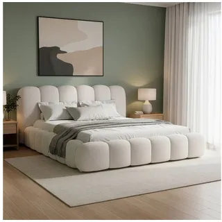 Juskys Polsterbett Catania 180 x 200 cm Creme