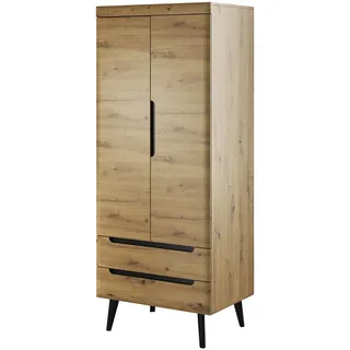 Kleiderschrank NORDI NSZ80 Schrank 80x197x56 cm Skandinavisch Stil 2 Artisan