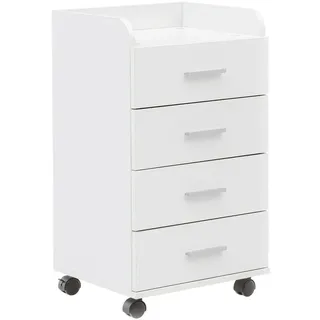 Wohnling WL5.748 Rollcontainer 40 x 33 x 70,5 cm Weiß