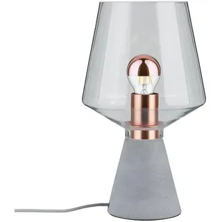 PAULMANN Neordic Yorik Tischleuchte max.1x20W E27 Klar/Grau/Kupfer Glas/Beton/Metall á