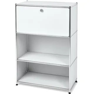 Tchibo - Sekretär Metall »Cn3« - 77,5x40x113,5cm - weiß -