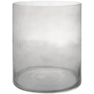 Storefactory Windlicht Windlicht/Vase RAMSJÖ XL Glas grau, Ø 25x30 cm grau