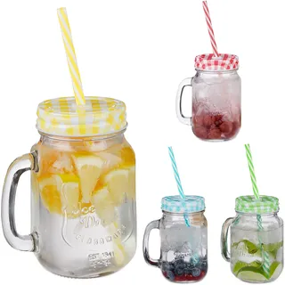 Relaxdays Trinkglas 0,5 l 4 St.