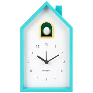Karlsson Alarm Clock Modern Cuckoo Turquoise Blue