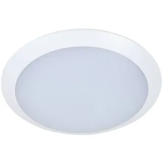 Lindby LED-Außendeckenlampe Naira, weiß, Sensor, 30 cm, IP65 - Weiß