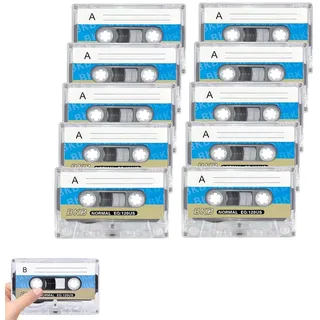 Kassetten, 10 Stück Leer Audio Kassetten, Leere Kassetten, 90 Min Leerkassetten,Audio Kassette, für Vorlesungen Seminare Alltägliche Aufnahmen