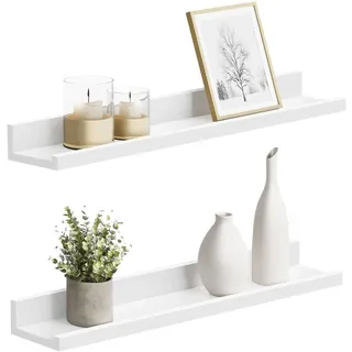 Songmics Wandregal 60 x 10 x 5 cm Weiß