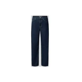 Barrel Jeans aus Baumwoll-Mix Modell 'Chyla', Marine, 26/30