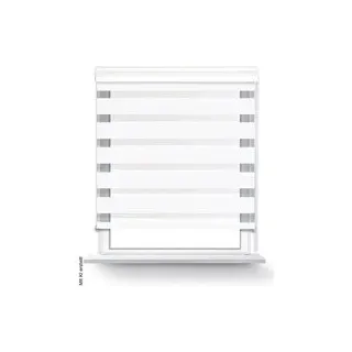 POCOline Doppelrollo mit Blende Easy-Fix weiß B/L: ca. 80x220 cm - Weiss