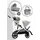 stone grey inkl. Cot S Babywanne