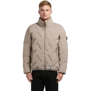 khujo Herren warme Winterjacke kurze Steppjacke mit auffälliger Steppung und warm wattiertem Stehkragen Clover S-XXL - L