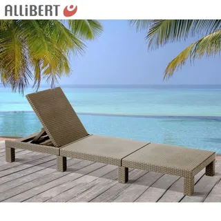 Allibert Sonnenliege Sunlounger Relaxliege Gartenliege Terrassenliege Polyrattan