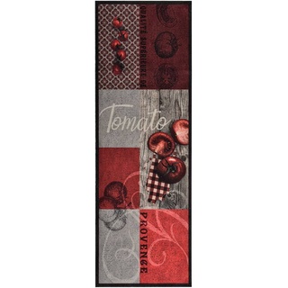 vidaXL Küchenteppich Waschbar rutschfest Küchenläufer Teppichläufer Läufer Teppich Flurteppich Küche Bodenmatte Fußmatte Tomaten 60x300cm