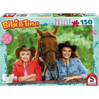 SCHMIDT SPIELE 56364 Kinderpuzzle 150 Teile Herz für Pferde