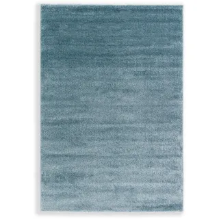 Schöner Wohnen Pure Webteppich 80 x 150 cm Blau/Türkis