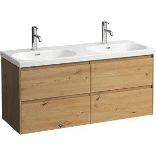 Laufen Waschtischunterbau 4 Schubladen 118,5 x 51,5 x 44,5 cm Wildeiche